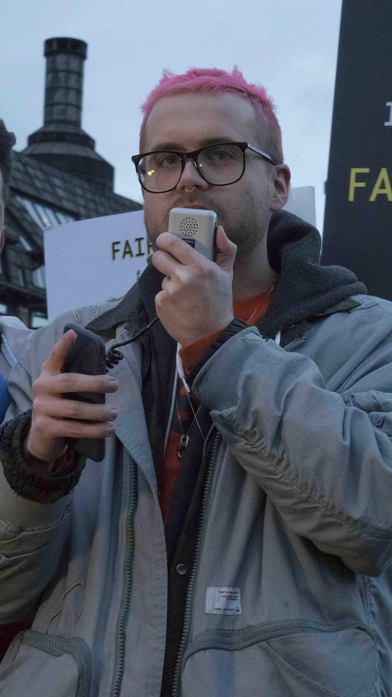 Protest gegen Cambridge Analytica am Parliament Square