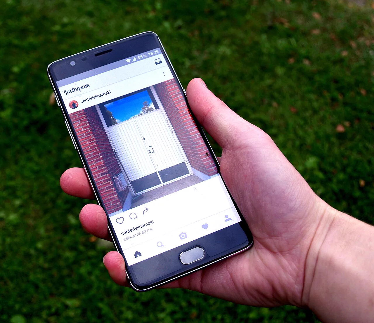 Instagram app on a smartphone